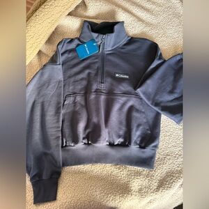 Columbia Navy Quarter-Zip Jacket